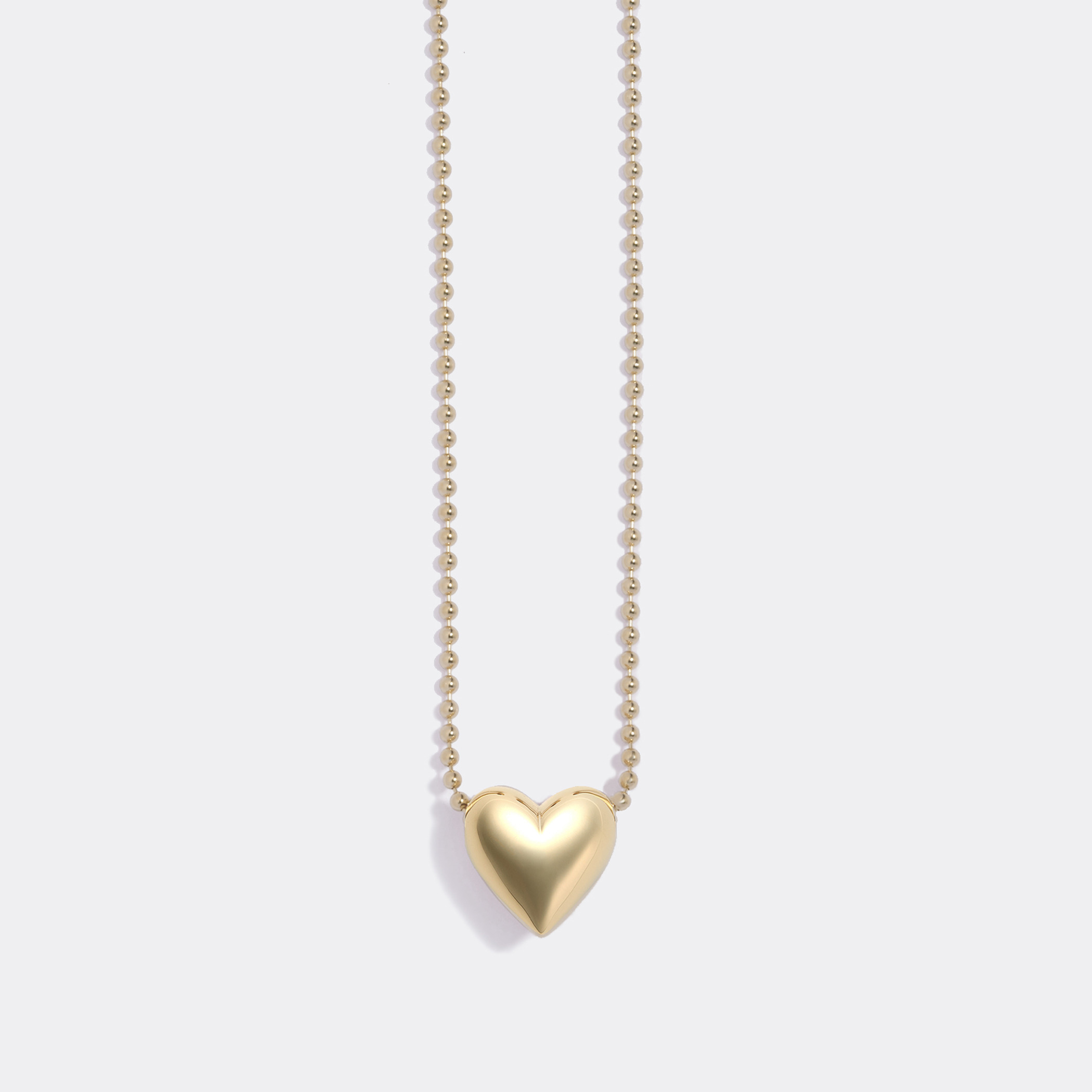 Pukkuri heart necklace(Gold)｜enasoluna（エナソルーナ）公式サイト