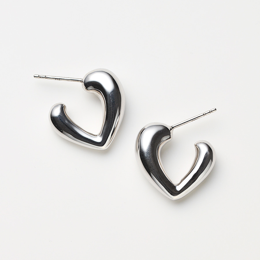 Growing heart earrings(Silver) 詳細画像 Silver 1