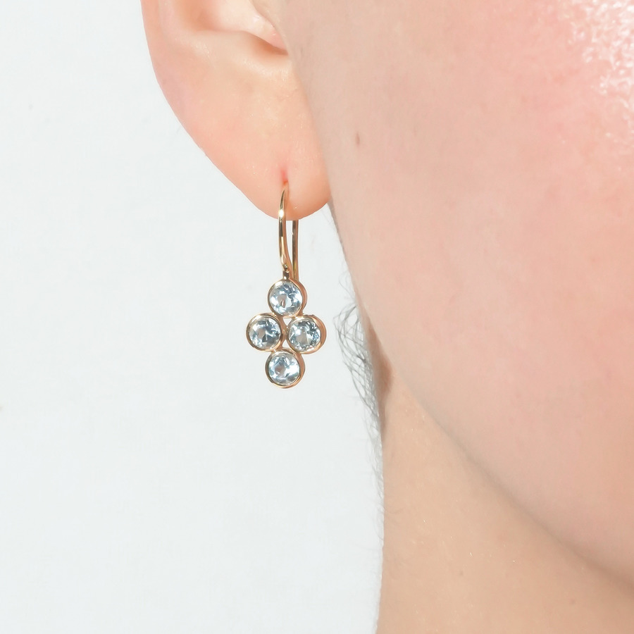 Lucky clover earrings 詳細画像 Gold 4