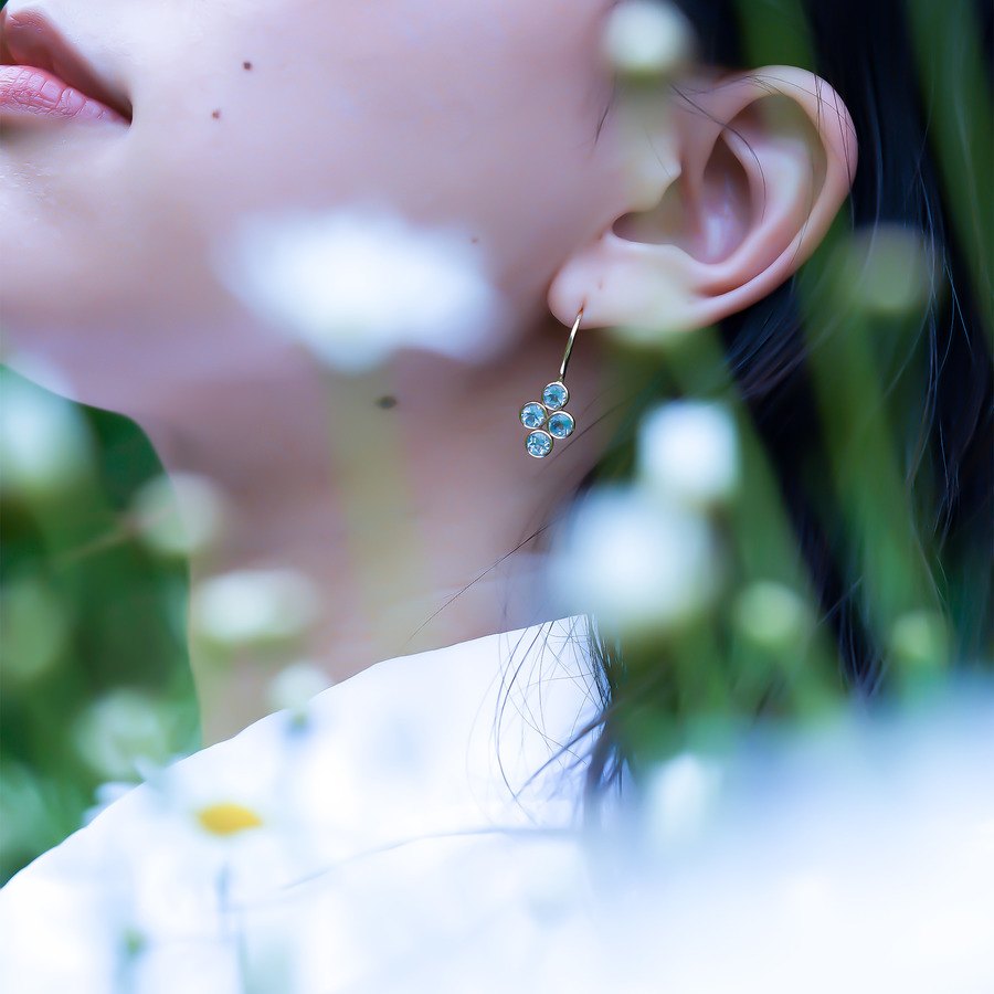 Lucky clover earrings 詳細画像 Gold 5