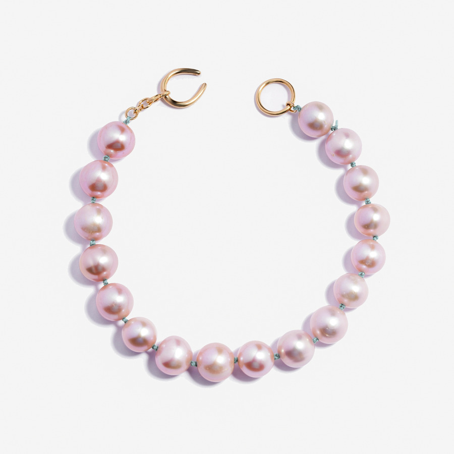 Nurture love bracelet(Pink pearl) 詳細画像 Gold 2