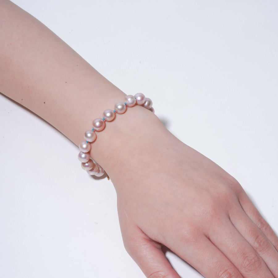 Nurture love bracelet(Pink pearl) 詳細画像 Gold 3