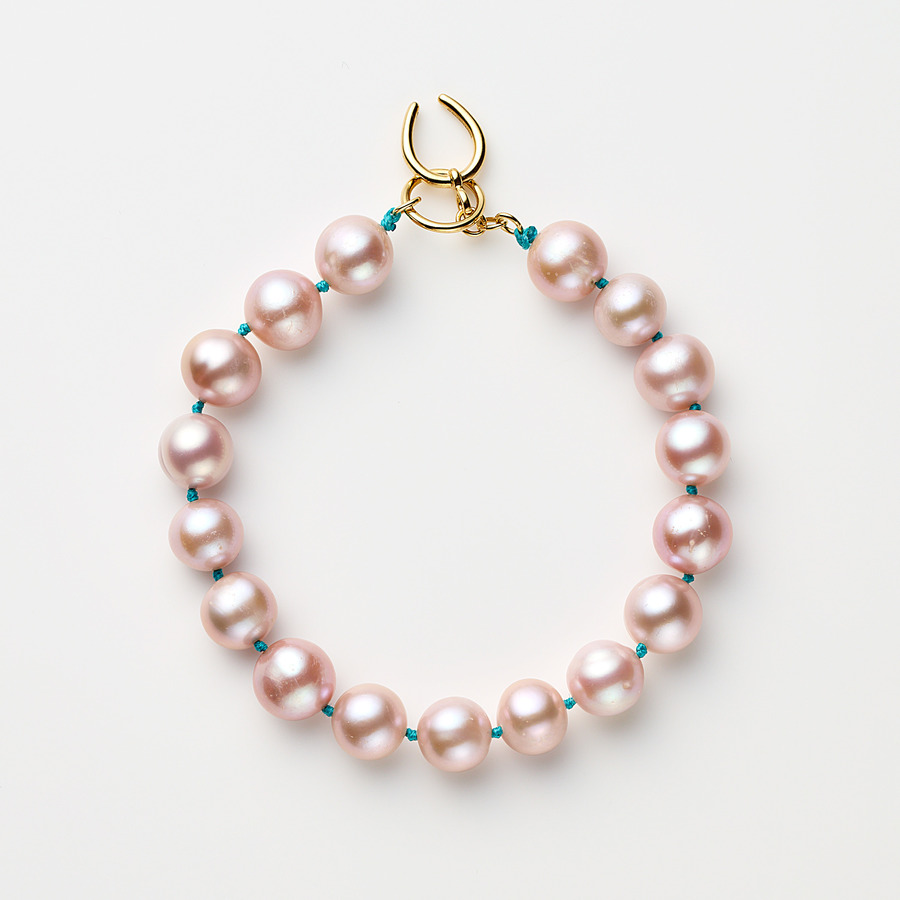 Nurture love bracelet(Pink pearl) 詳細画像 Gold 1