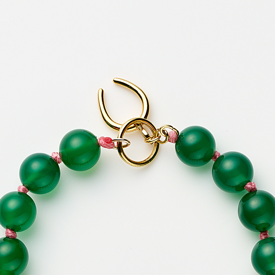 Nurture love bracelet(Green agate) 詳細画像 Gold 1