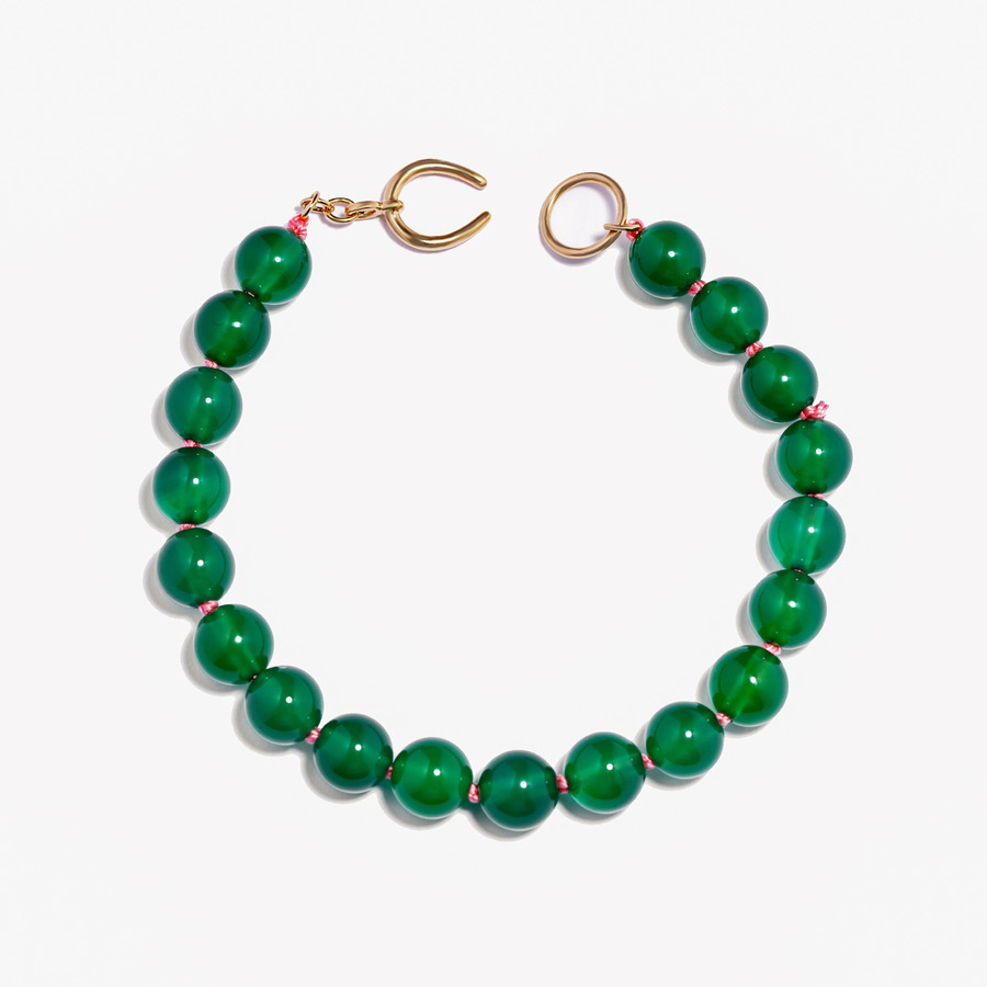 Nurture love bracelet(Green agate) 詳細画像 Gold 2