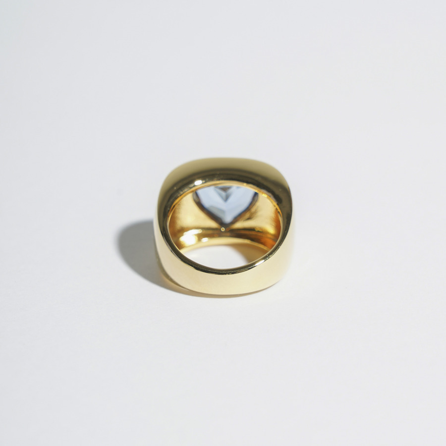 Big heart stone ring(9/11/13号) 詳細画像 Gold 2