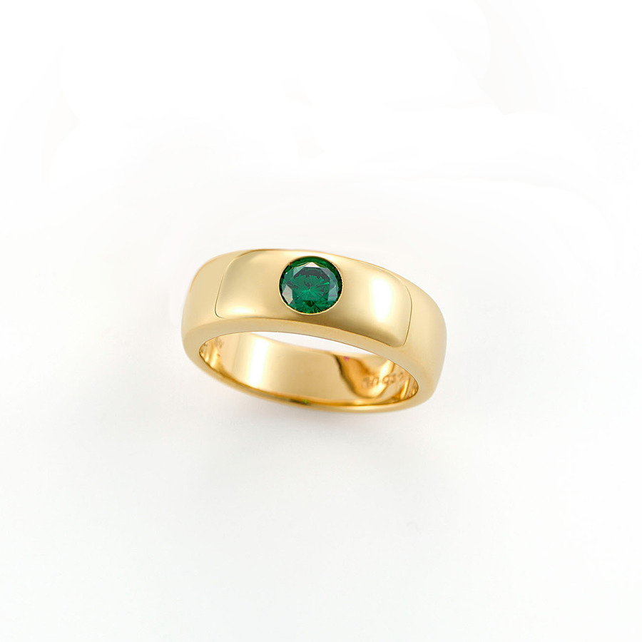 One stone ring 詳細画像 Green 1