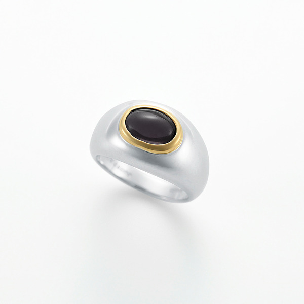 Oval stone ring(onyx)