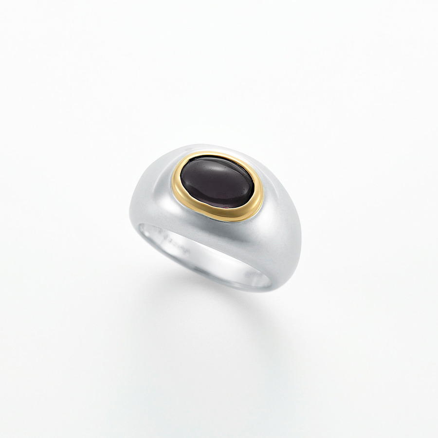 Oval stone ring(onyx) 詳細画像 Other 1