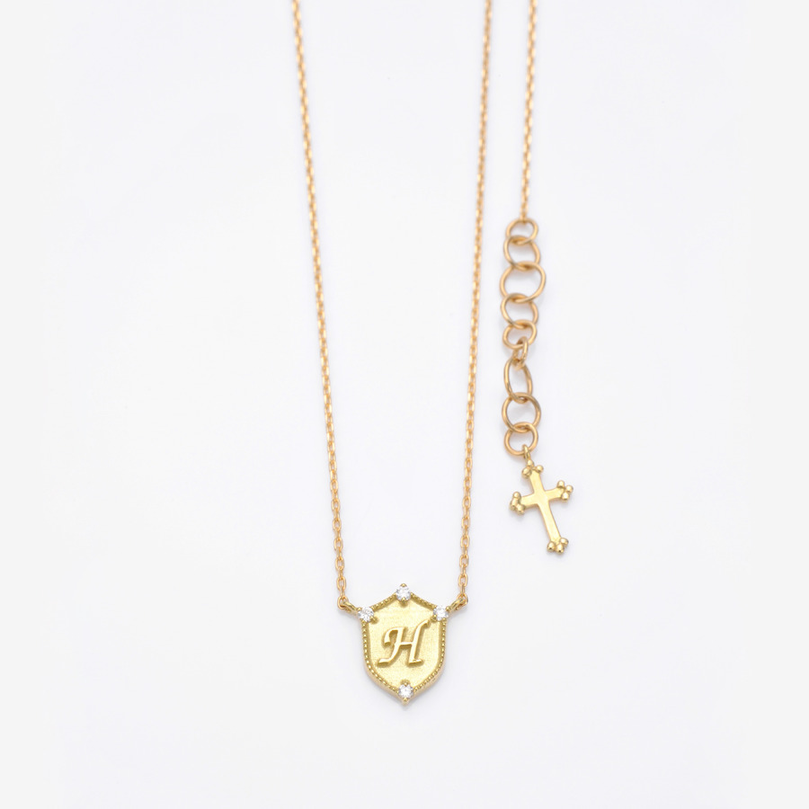 Lucky letter charm necklace 詳細画像 H 1