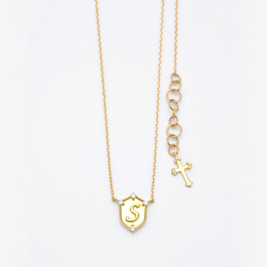 Lucky letter charm necklace 詳細画像 S 1