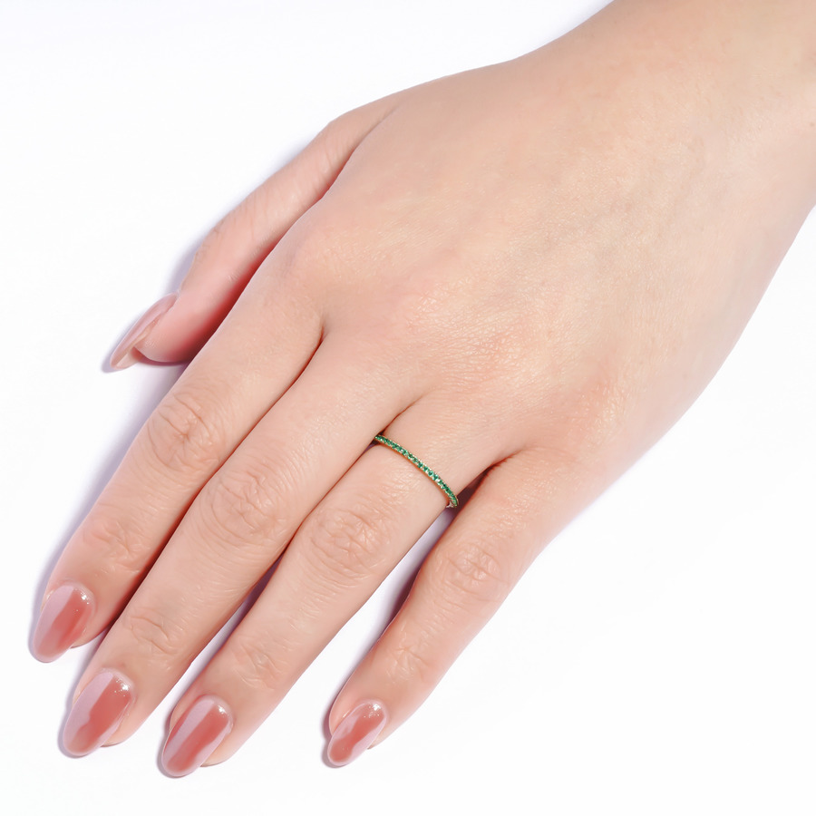 Tiny ring(Emerald) 詳細画像 Gold 2