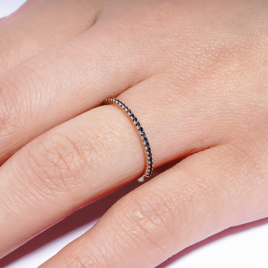 Tiny ring(Sapphire) 詳細画像 Gold 3
