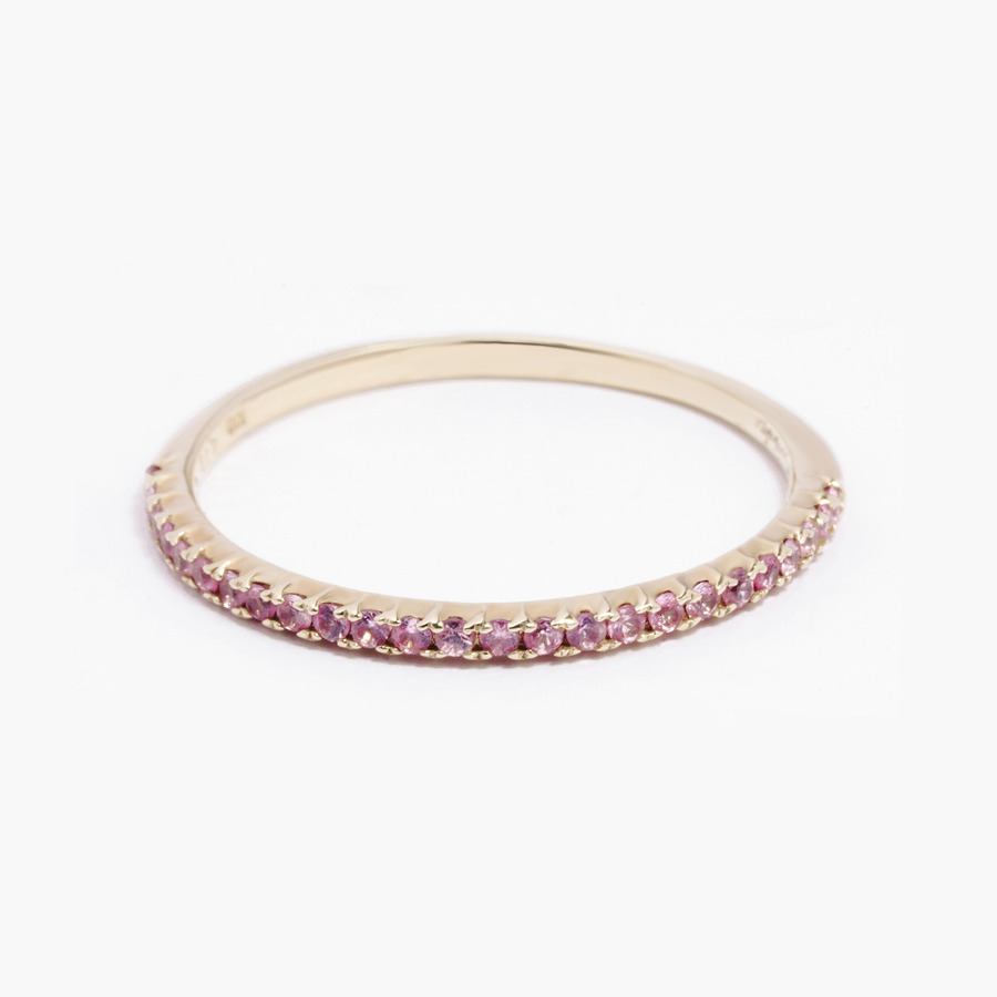 Tiny ring(Pink sapphire) 詳細画像 Gold 1