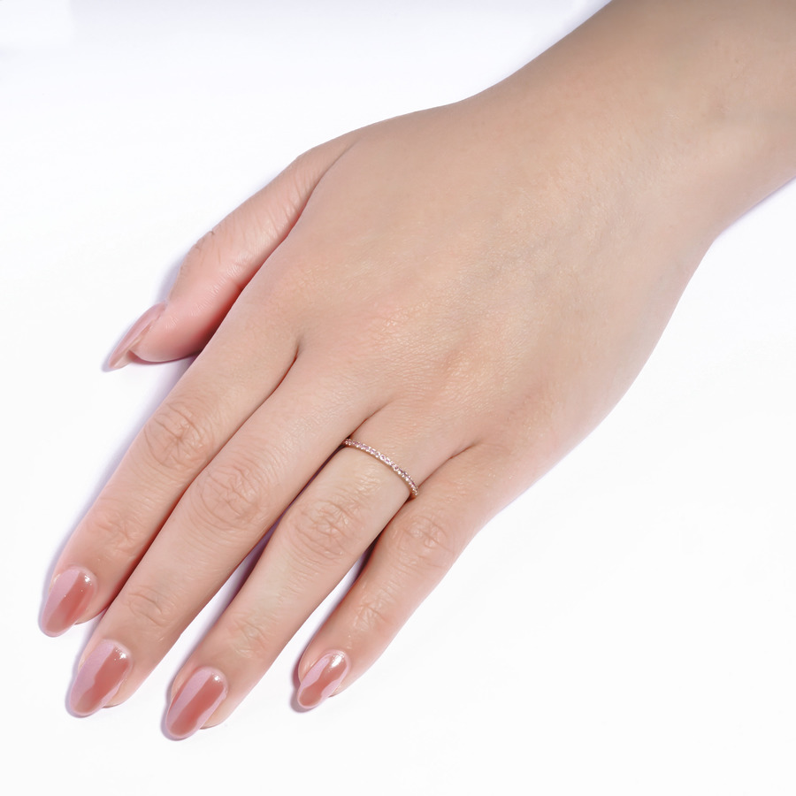 Tiny ring(Pink sapphire) 詳細画像 Gold 2