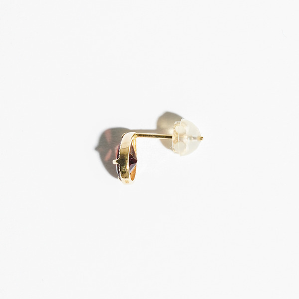 Fancy drop earring (Garnet) 詳細画像