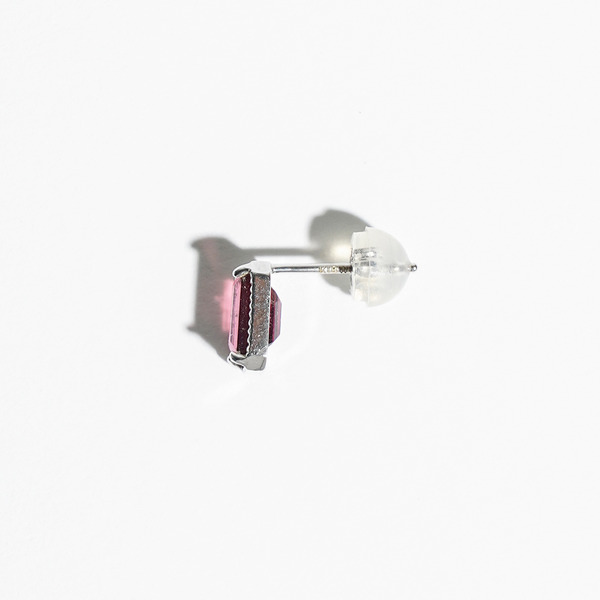 Fancy drop earring (Rhodolite garnet) 詳細画像
