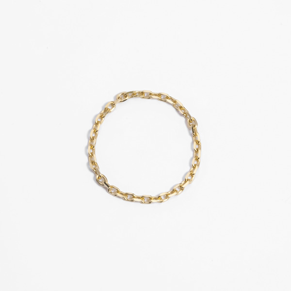 Chain ring(Yellow gold)