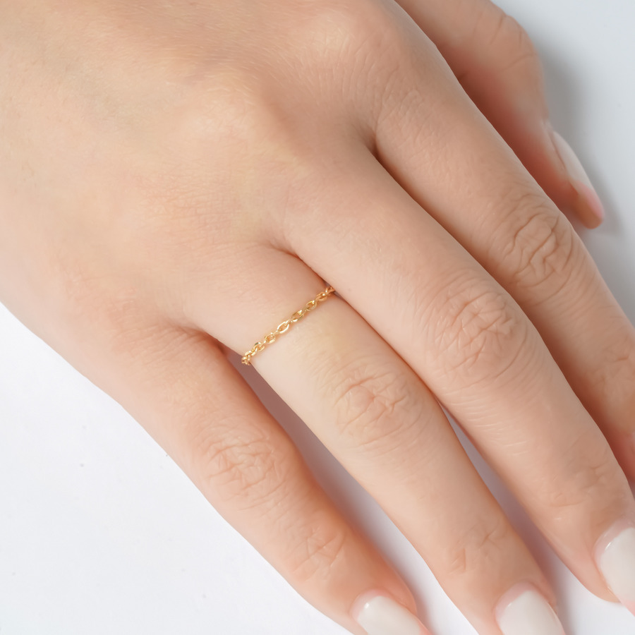 Chain ring(Yellow gold) 詳細画像 Gold 2