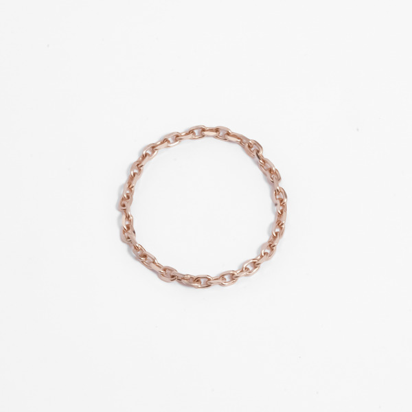 Chain ring(Pink gold)