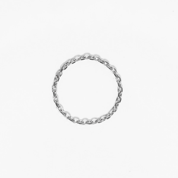 Chain ring(White gold)