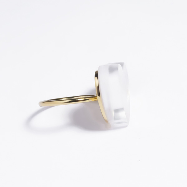 Crystal pearl ring 詳細画像