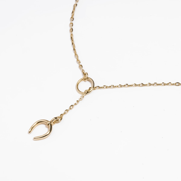 Horseshoe gold necklace 詳細画像