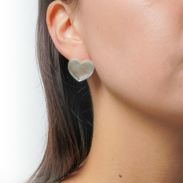 Crystal pearl earrings 詳細画像