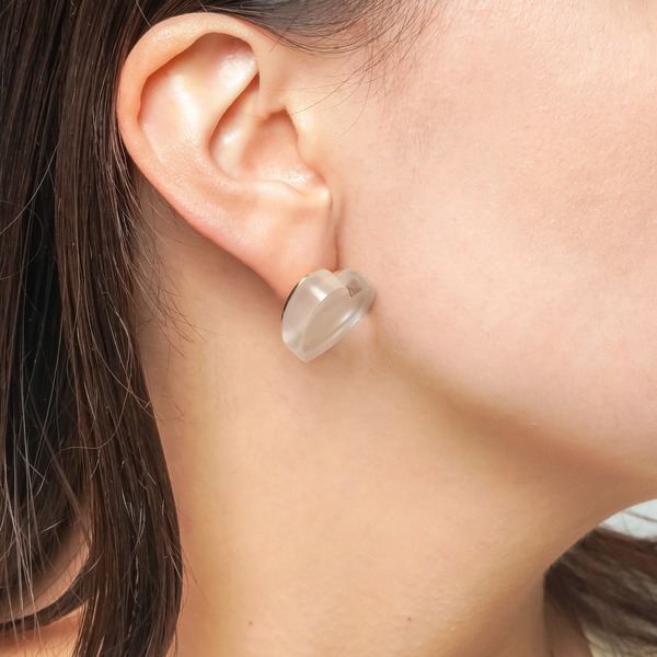 Crystal pearl earrings 詳細画像