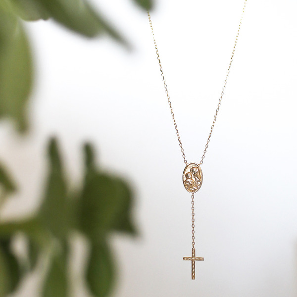 Skinny mariamedaille necklace 詳細画像