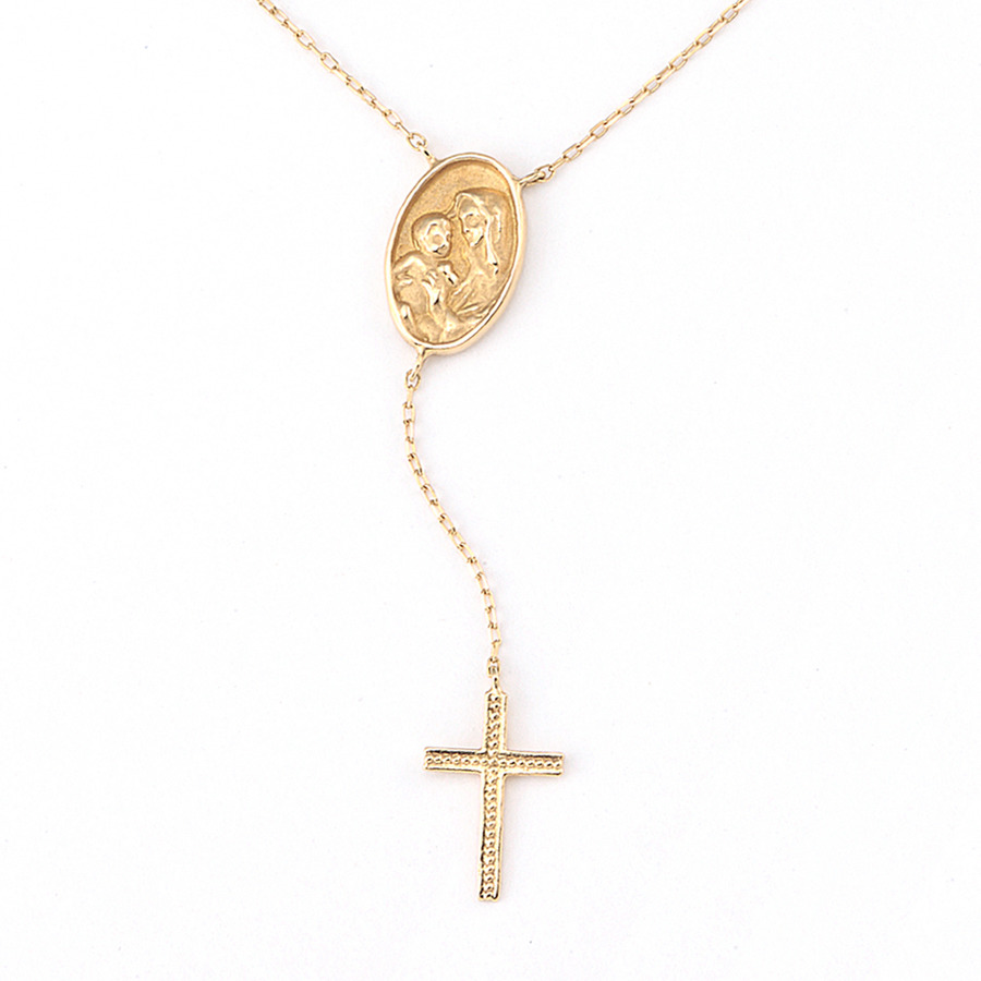 Skinny mariamedaille necklace 詳細画像 Gold 1