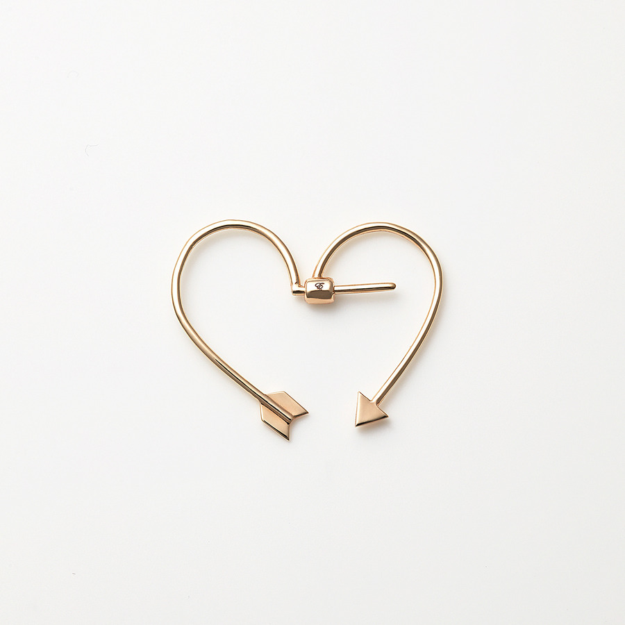 Arrow heart earring 詳細画像 Gold 1