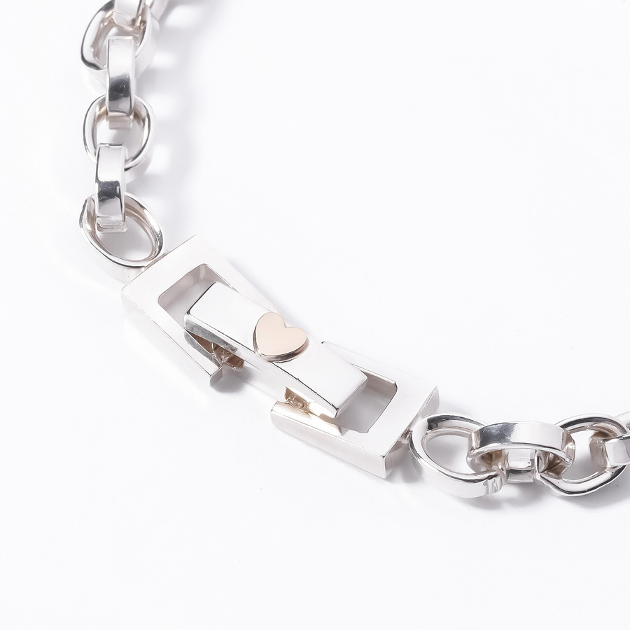 Heart chain bracelet (Ringchain) 詳細画像 Silver 1