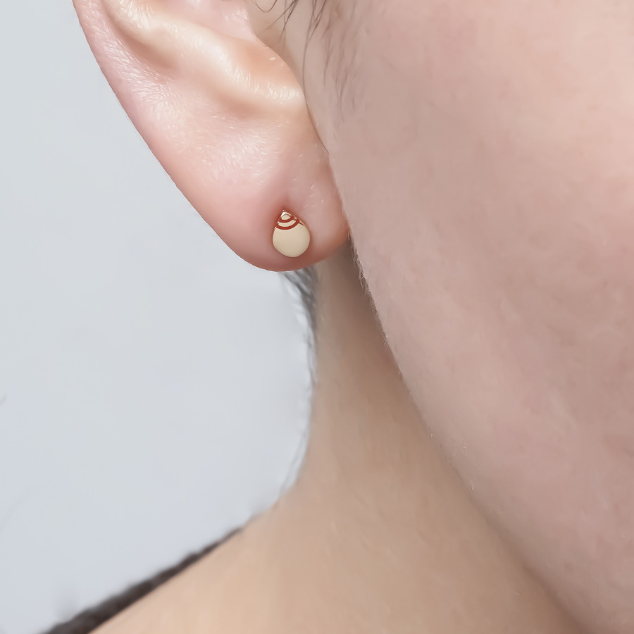 FUKU earrings 2024(Red) 詳細画像 Gold 2