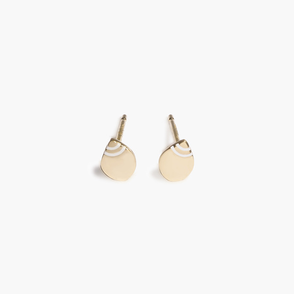 FUKU earrings 2024(White)
