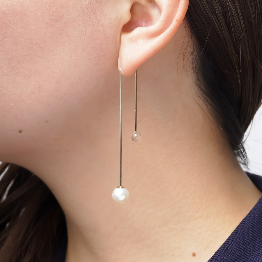 Towering earrings(quartz） 詳細画像 Gold 3